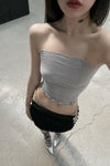 Marc Le Bihan 10-meter silk shrink elastic stretch tube top 26917 series France MLB-26917-ZZHUI PEARL GREY Pearl gray